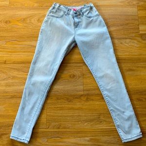 Girls Stretch Jeggings, Size 10, Sky Blue, The Children’s Place.